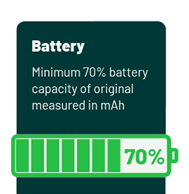 70% battery