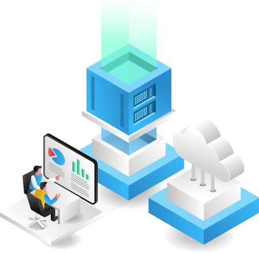 Server Virtualisation Graphic image
