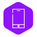 Graphic icon of a computer tablet to illustrate connectivity and support including byod and remote access