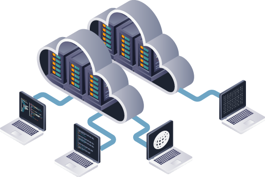 Server Virtualisation Graphic image